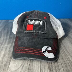 Fleetguard Cummins Hat BDA Trucker Men's Adjustable Black White Mesh Diesel Cap